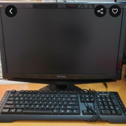 Viewsonic 22" monitor has vga and display port