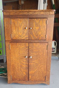 Solid oak cabinet