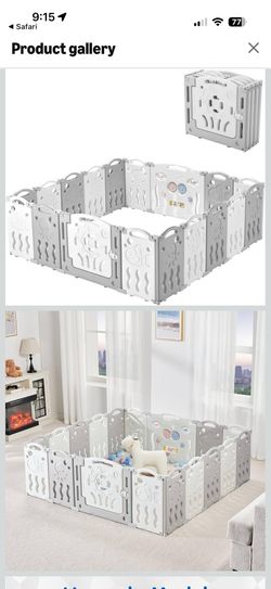 Baby Playpen Foldable Indoor Outdoor Fence