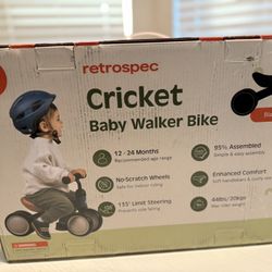 Baby Walker- Balance Bike- Black 