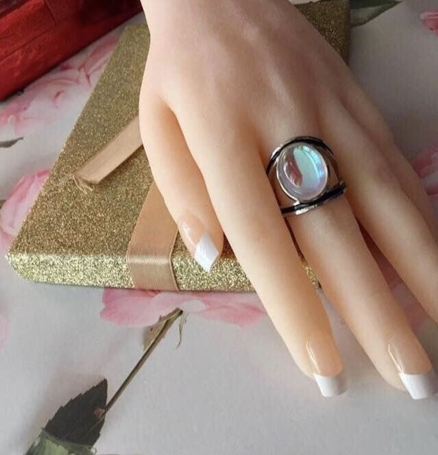 Moonstone Ring, Size 8