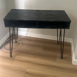 Faux Black Marble Desk