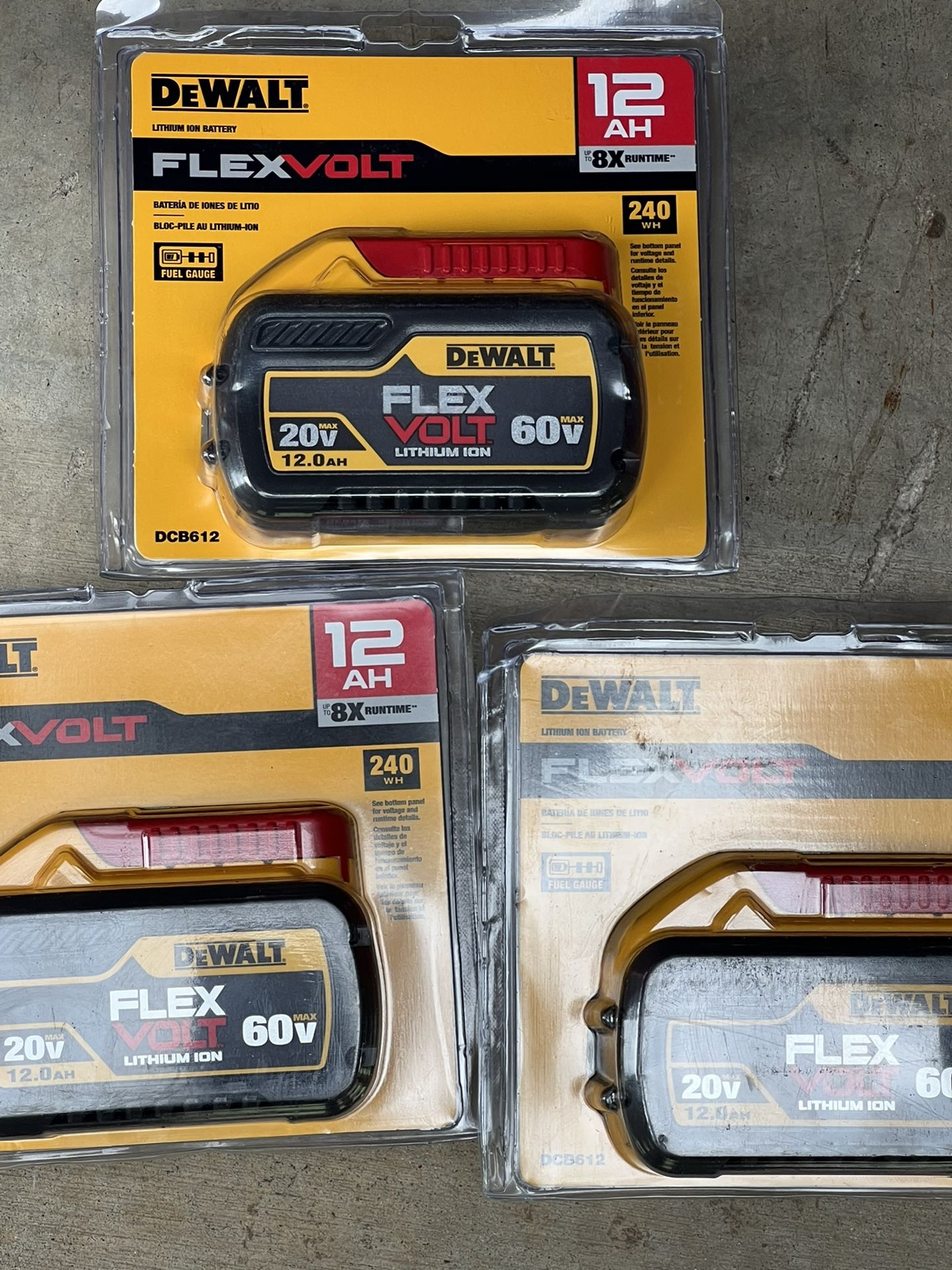 Dewalt Flexvolt Battery's $200 Each