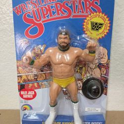 LJN WWF Wrestling Superstars Billy Jack Haynes MOC Excellent Condition