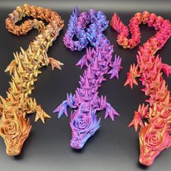 Multicolor Rose Dragons