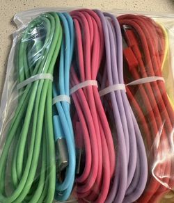 Brand new 6 x colorful USB to lightning power cord