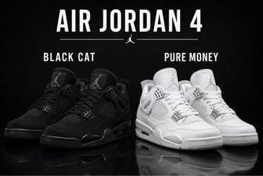 Nike AJ4 Black Cat / AJ4 Pure Money