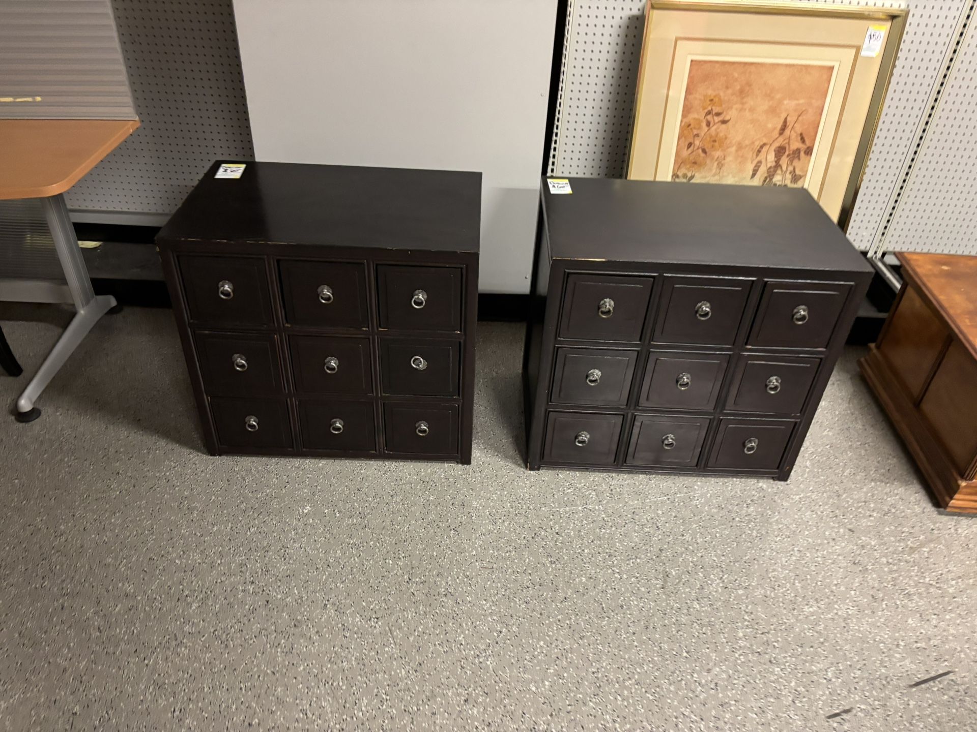 Set of 2 Multi-Drawer Storage Cabinets
