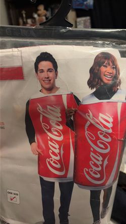 Coca cola can adult costume