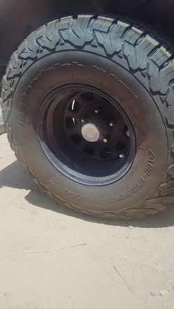 BFGoodrich All-Terrain T/A KO2 33x12.50R15LT 4 Tires and Wheel