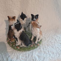 Border Collie Voltive Candle Holder by True Friends