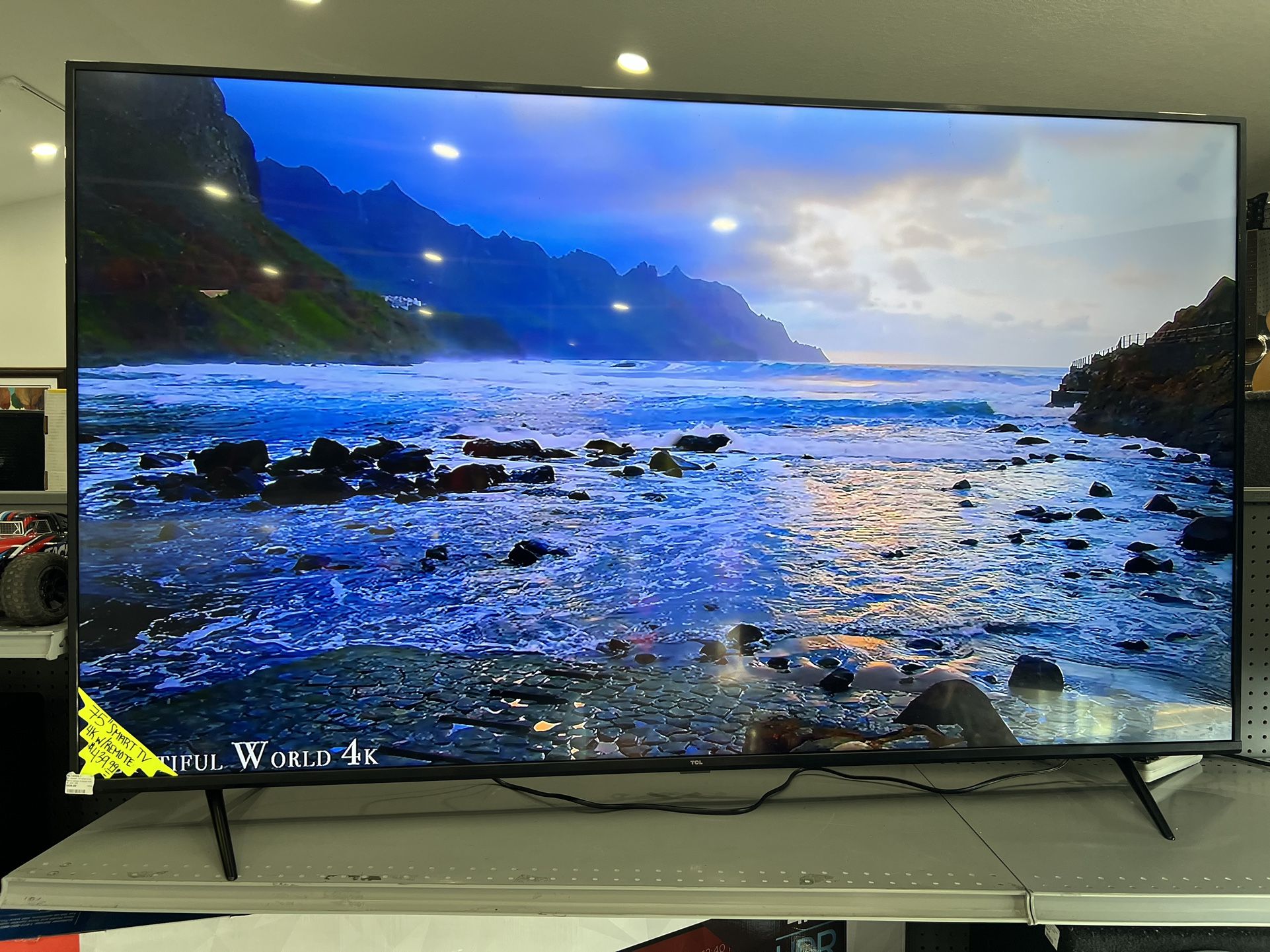 75”  TCL 4K Smart TV 