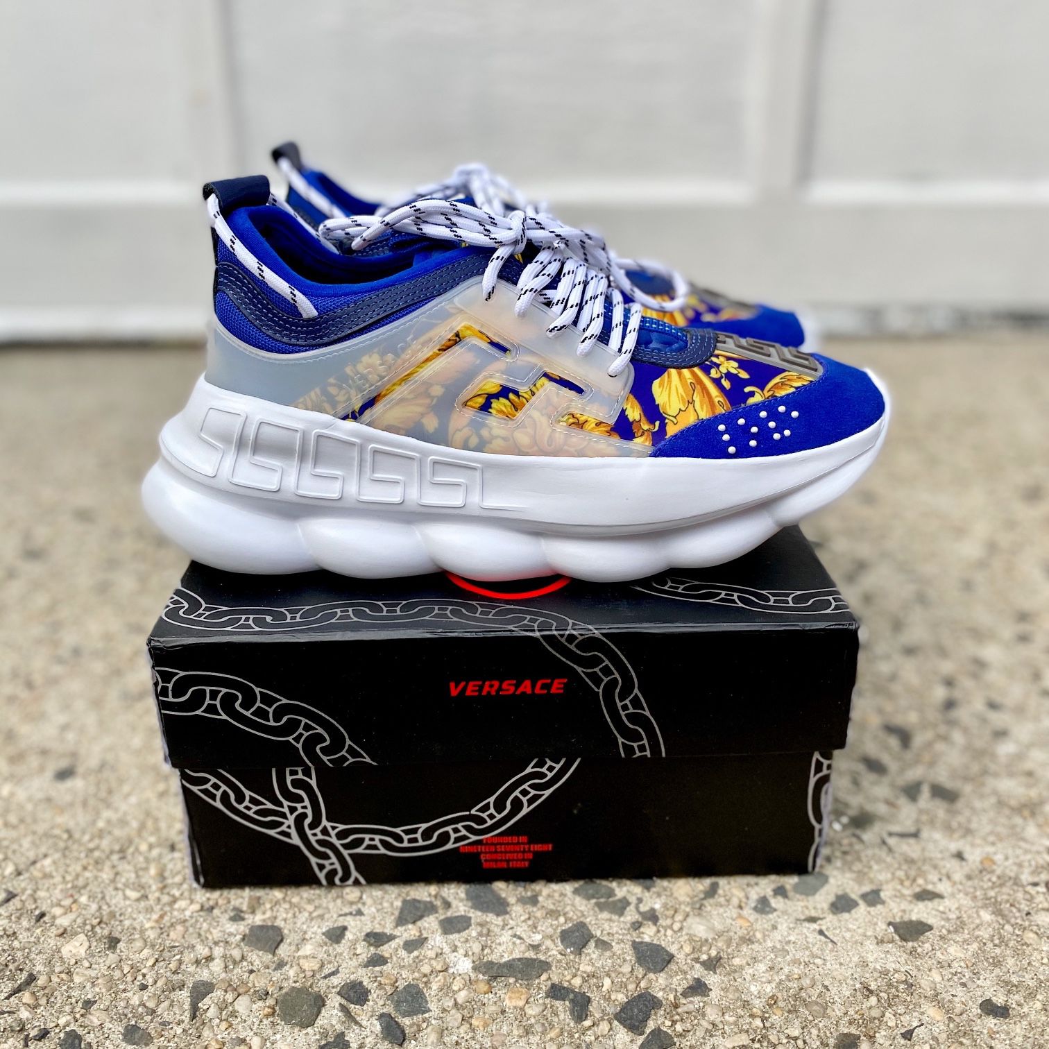 Versace Chain Reaction Size 8.5, 9.5 & 10 Brand New for Sale in Queens, NY  - OfferUp