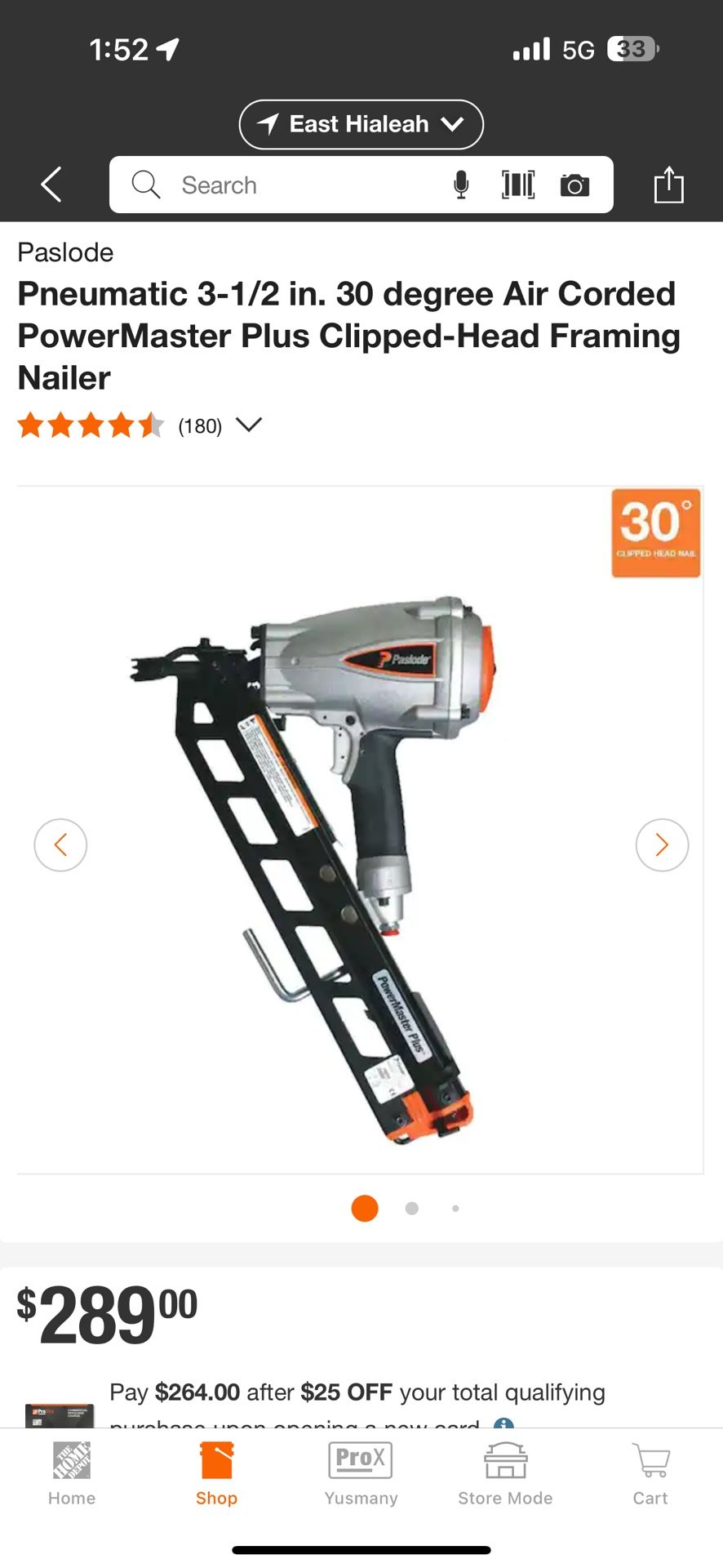 Clavadora  De Clavos 30 Grado