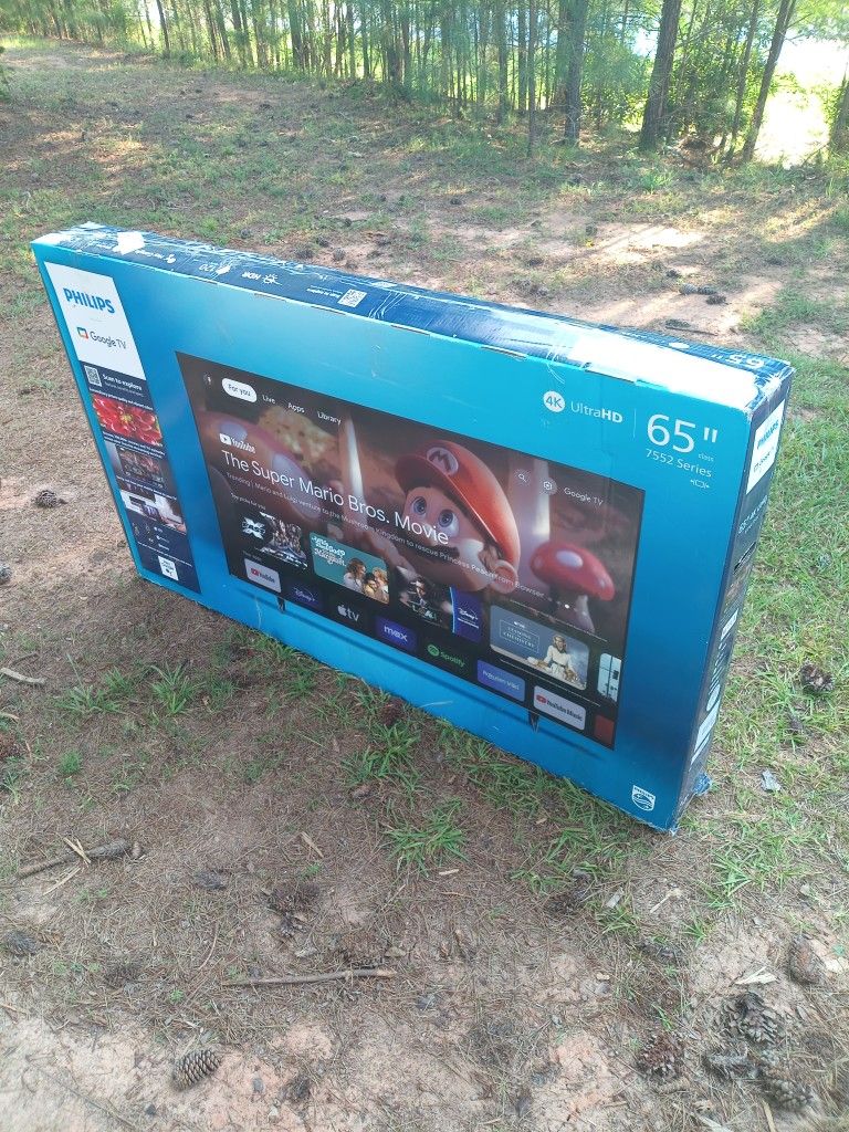 -FIRM PRICE NON-NEGOTIABLE- 65 In. Philips 4k Google Smart TV W/Remote