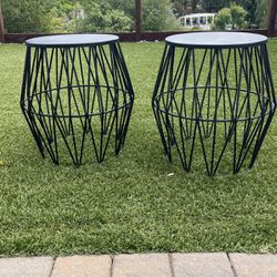 Outdoor Side Tables, Metal Drums By World Market  Or Best Offer 