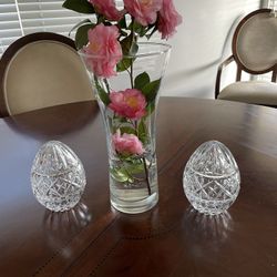 Pair of Crystal Easter Eggs