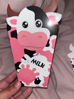 Cow popcorn boxes