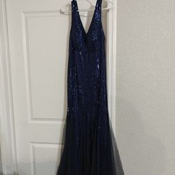 Navy Blue Gown XL