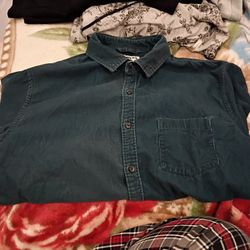 Flannel Jacket, Large, Blue