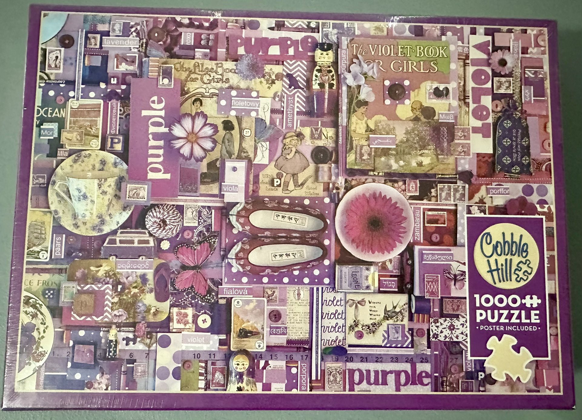 2022 Cobble Hill Purple 1000 Piece Jigsaw Puzzle