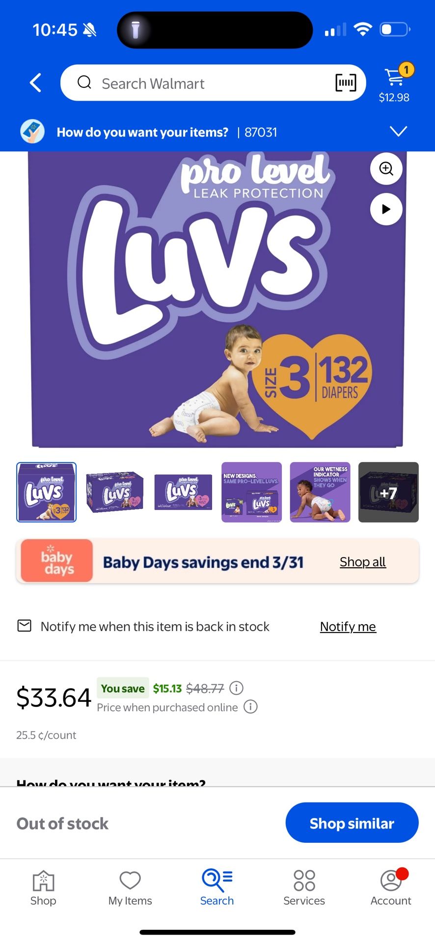 Luvs Size 3