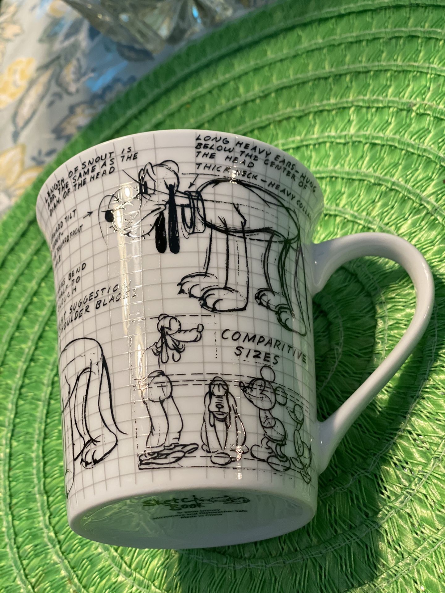 Disney Pluto Sketchbook mug $10, used but like new, no defects