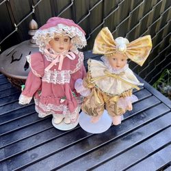 Vintage Porcelain Dolls 