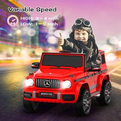  24V 4WD Licensed Mercedes-Benz G63 Kids Car, 4WD/2WD Switchable, Ride on Car w/Parent Remote Control, Music Player & LED Headlight, Battery Indicator
