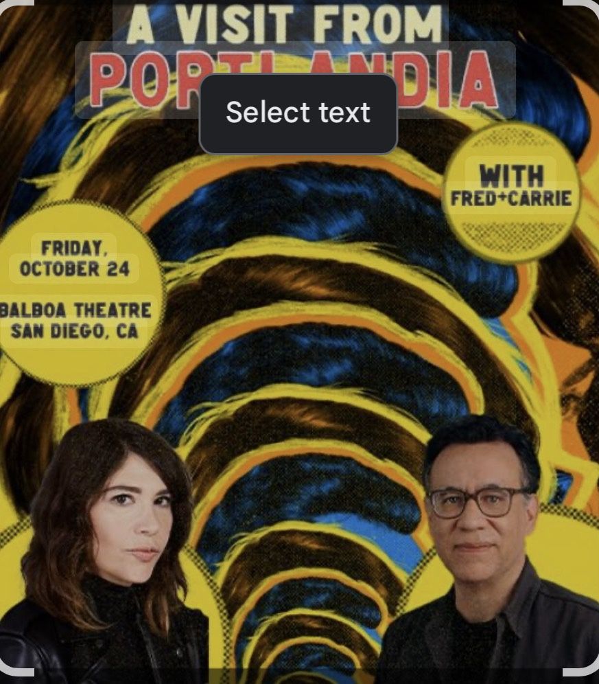 A Visit From Portlandia w/ Fred And Carrie Tickets