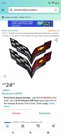 Corvette black Emblem