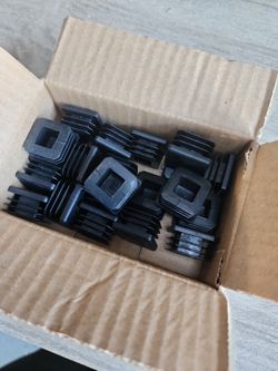 1x1 Square Tube Caps Black 2.50Each.