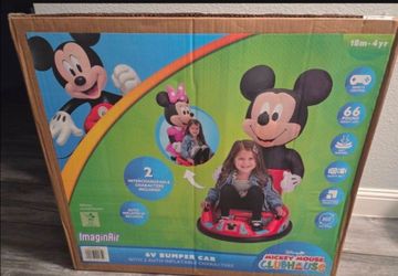 Mickey/ Minnie mouse 6v bumper car