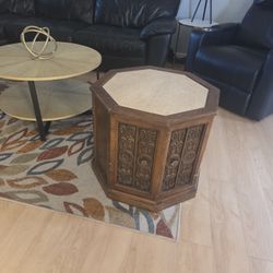 Vintage Wood Side Or End Table 