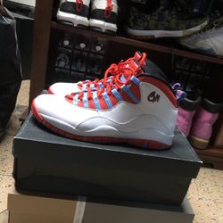 Jordan 10 Chicago Flag 