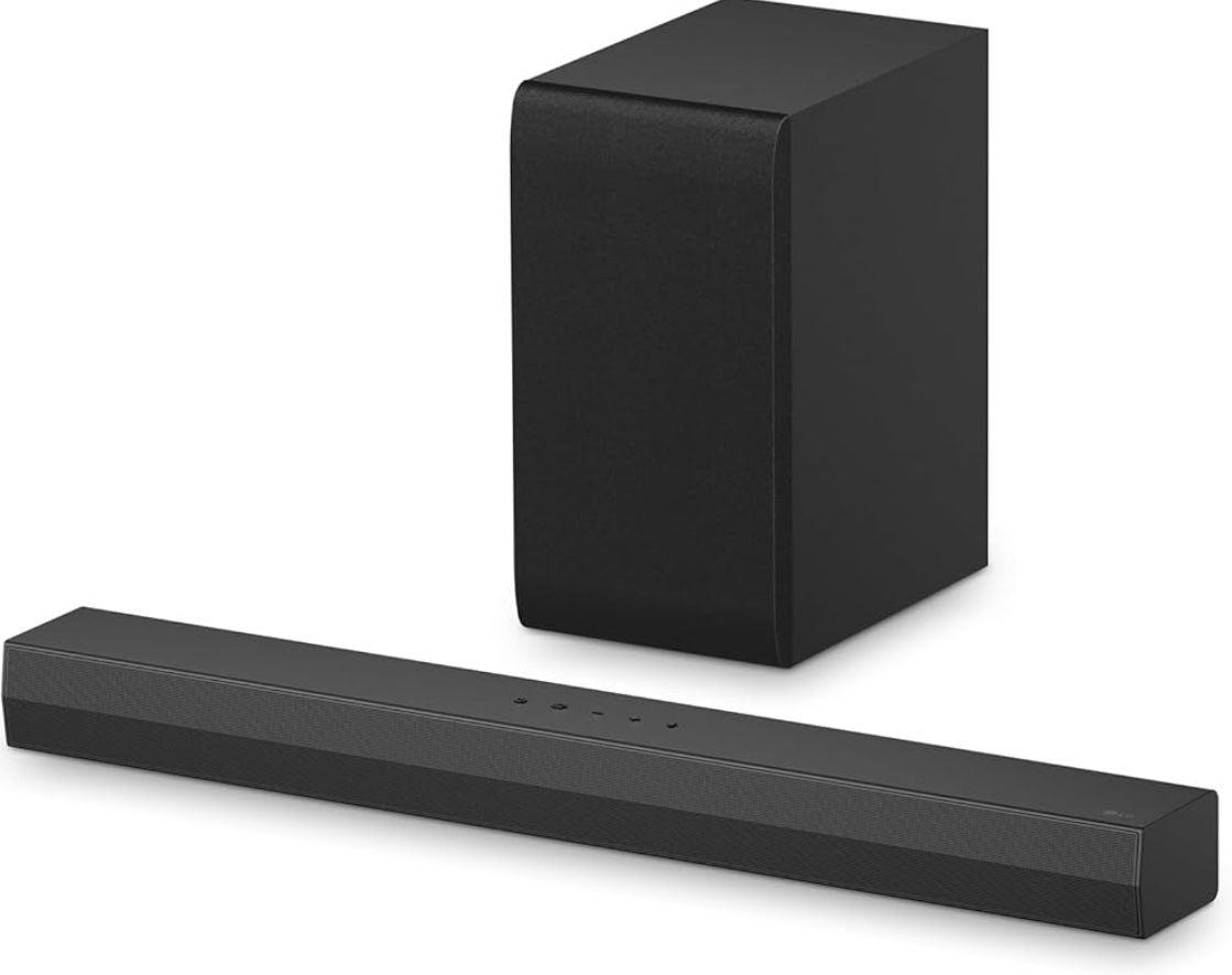 LG S40T 2.1 ch.Soundbar with Wireless Subwoofer, TV Synergy, Wow Interface, AI Sound Pro (S40T.DUSALLK)
