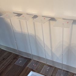 h Height Clear Acrylic Balloon Stand for Table Centerpiece Decoration, Set of 5 