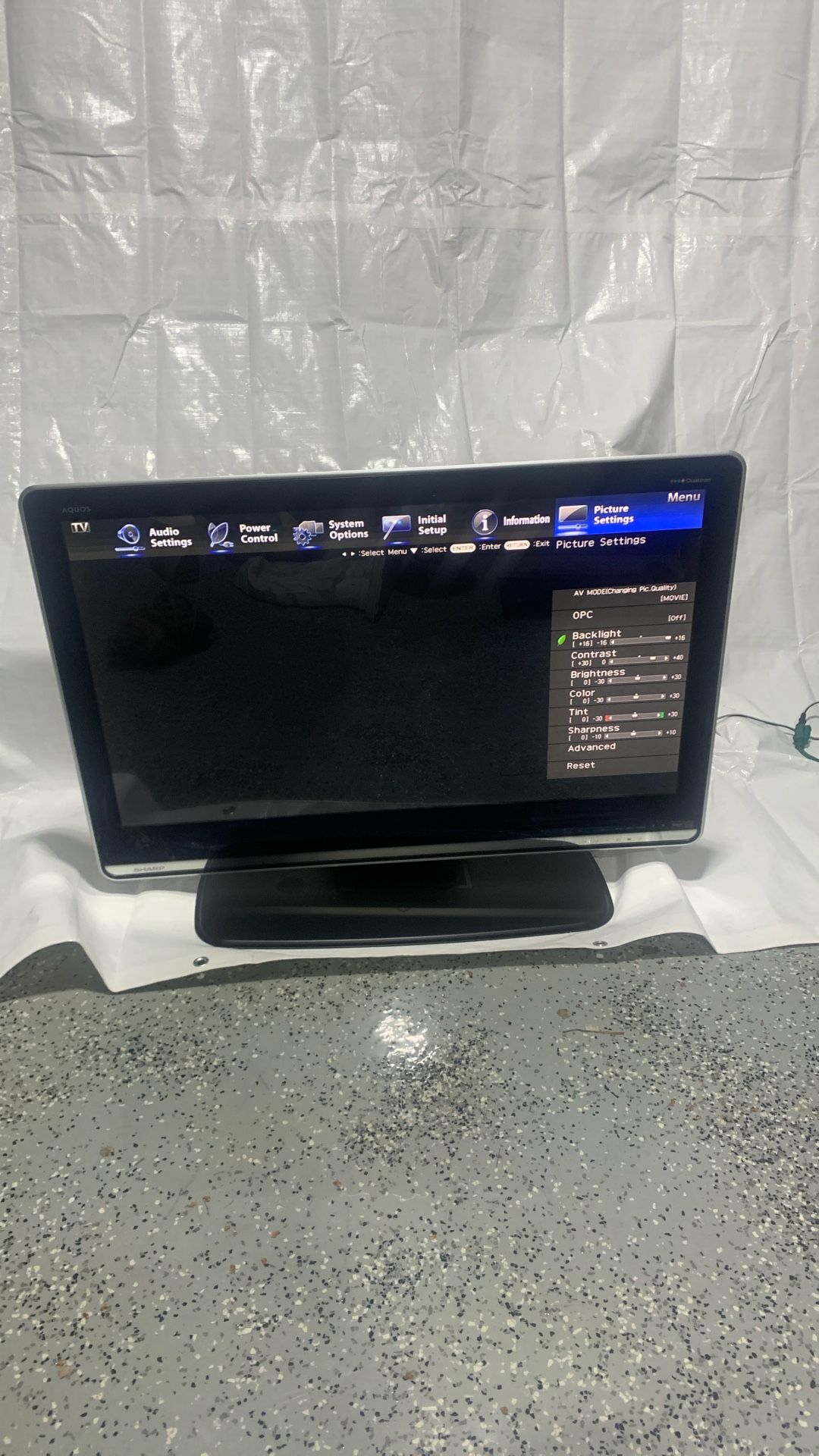 40 Inch Sharp Aquos Tv With Heavy Duty Stand