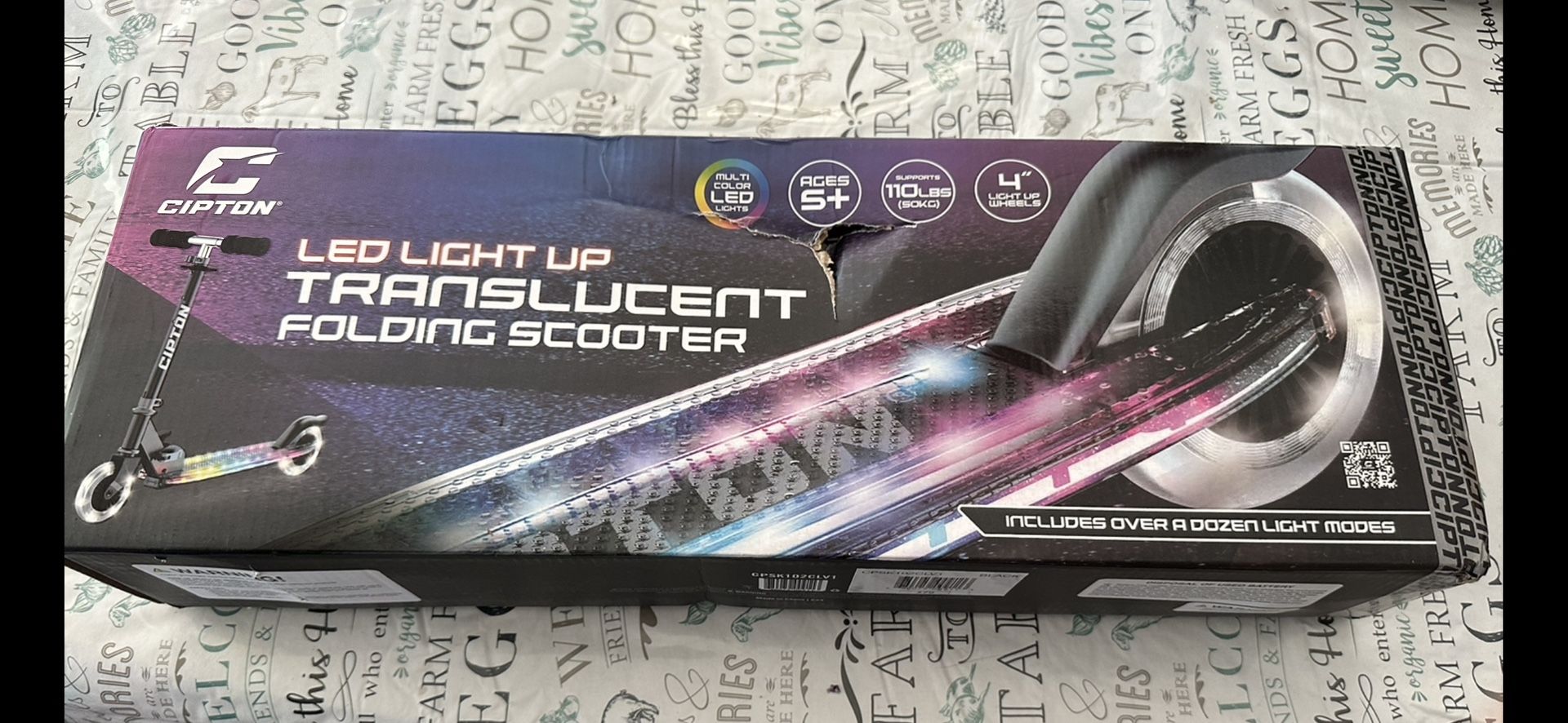 Cipton LED Light Up Translucent SCOOTER