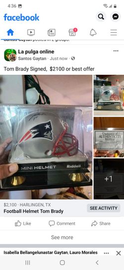Tom BRADY SIGNED HELMET