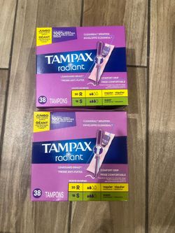 Tampax radian 2 x $15