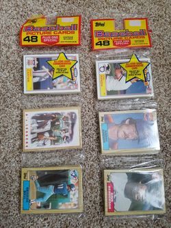 Topps baseball cards 2 unopened packages from 1987