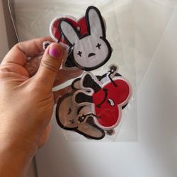 Bad Bunny Iron On Patches 