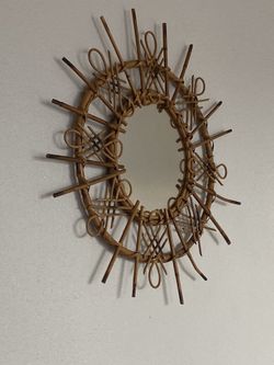 Wicker / rattan Mirror - I Can Trade !