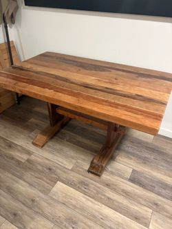 Redwood kitchen table