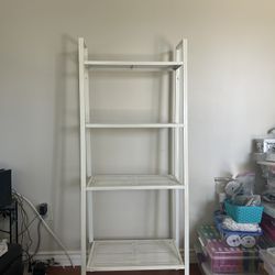 White Metal  Storage Rack