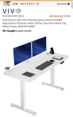 Electric standing desk