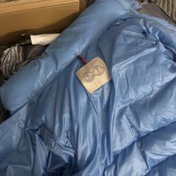 Baby Blue Moncler Puffer Coat  