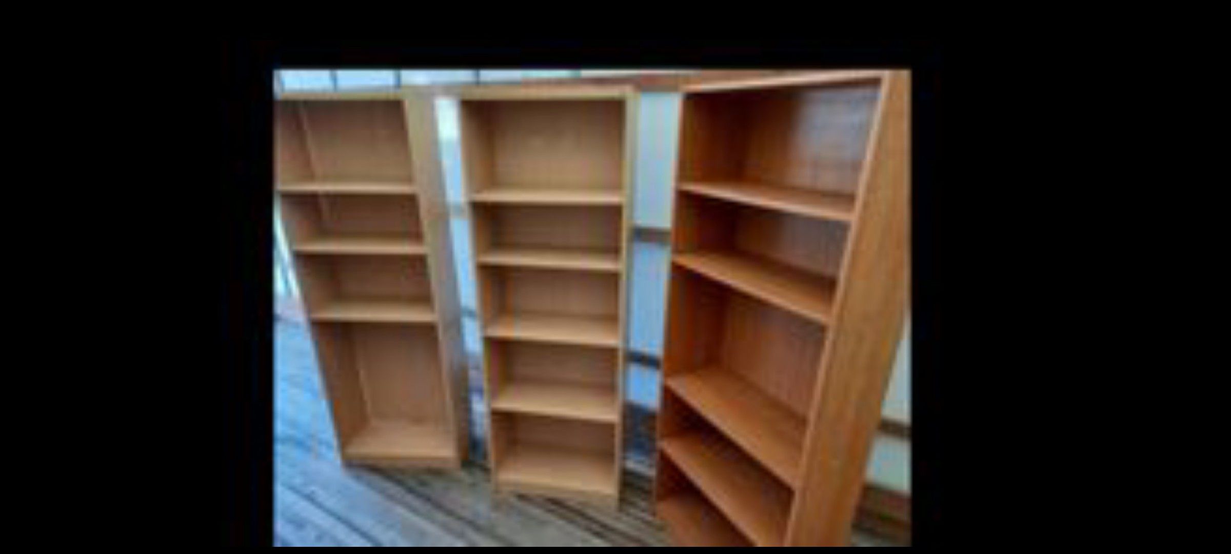 Bookshelves 25"×12"×71"h 2pcs