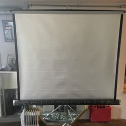Vintage collapsible projector screen